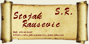 Stojak Raušević vizit kartica
